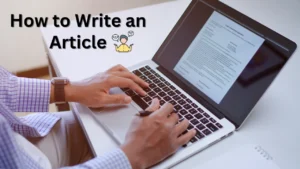 How to write an Article